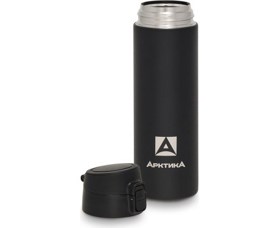 Термокружка Арктика 0,5 литра, текстурная черная 705-500-BKT – изображение 2