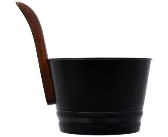 Бадья Банные Штучки, из стали, 4 л, черная, 41351 – изображение 2