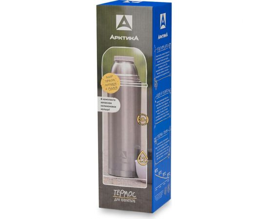 Стальной термос с узким горлом Арктика 1.2 л 105-1200 – изображение 3