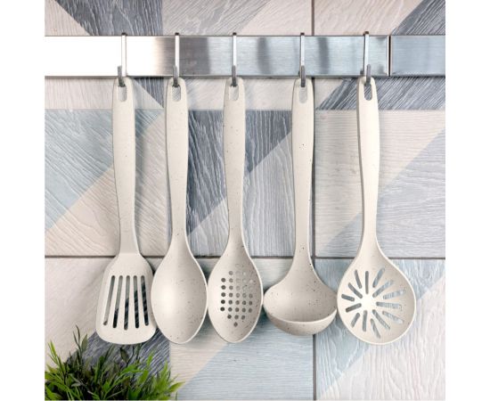 Поварская ложка с отверстиями Phibo Basic, 28 см, бежевый флэк 431287635 – изображение 3