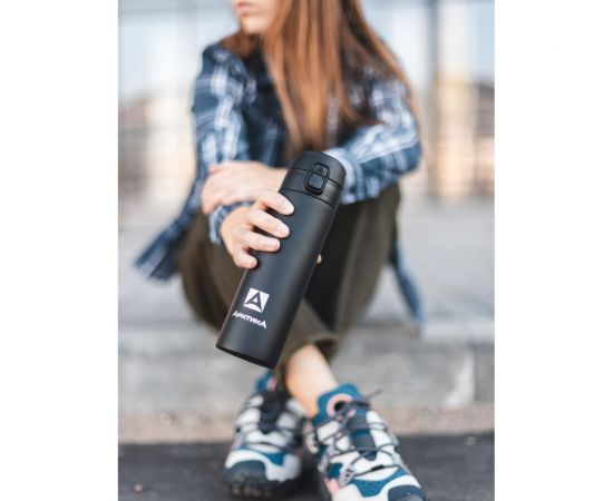 Термокружка Арктика 0,5 литра, текстурная черная 705-500-BKT – изображение 5