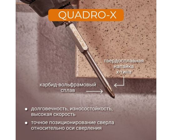 Сверло по стеклу и керамике QUADRO-X HEX 6 мм rage by VIRA 554072 – изображение 7