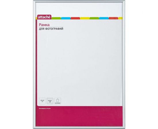 Настенная рамка Attache алюминиевый багет, серебро, А3 130847 