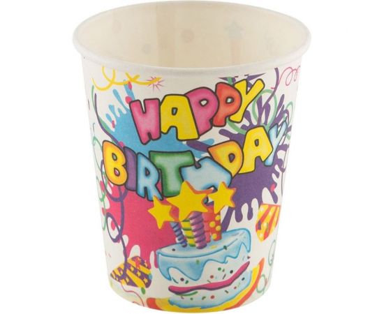 Набор бумажных стаканов Волшебная страна Happy Birthday 6 шт 007147 