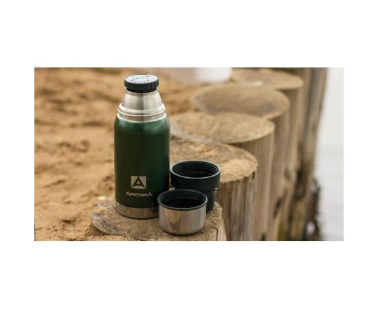 Термос Арктика 0.5л, с молотковой эмалью, зеленый 106-500-GN – изображение 4