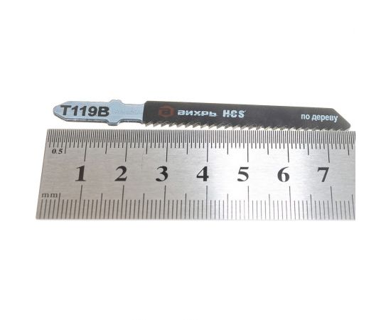 Пилки для лобзика Т119В по дереву, быстрый рез 76х50 мм, 2 шт. Вихрь 73/10/5/8 – изображение 9