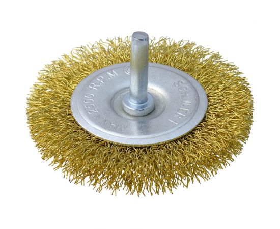 Щетка радиальная плоская (75 мм; латунированная проволока 0.3 мм) для дрели SCH.W.ERT 4001009 