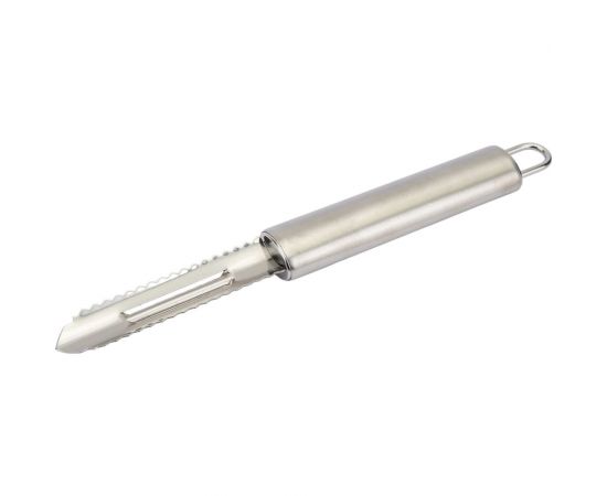 Овощечистка из нержавеющей стали с вертикальным лезвием Mallony NIMBUS 19,5*1,8 см овал ручка с подвесом 007418 