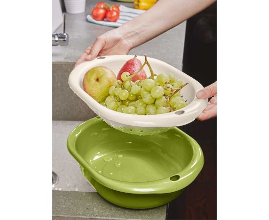 Дуршлаг с миской Phibo 3 л, зеленый 431212309 – изображение 2
