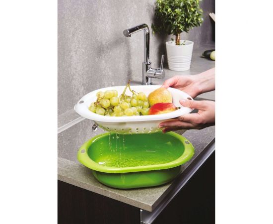 Дуршлаг с миской Phibo 3 л, зеленый 431212309 – изображение 3