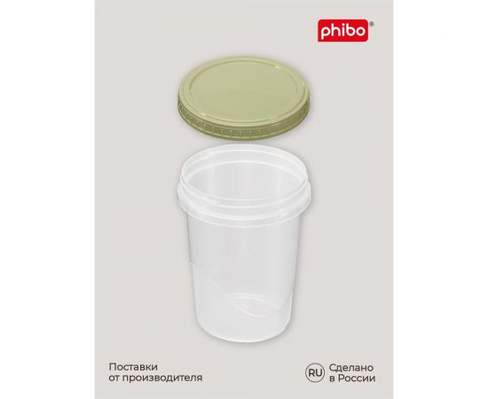 Банка Phibo ТАНГО с завинчивающейся крышкой 0,9 л зеленый 433129709 – изображение 3