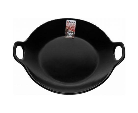 Керамическое блюдо PERFECTO LINEA Asian круглое 24x20.3x4.5 см черный 17-102401 