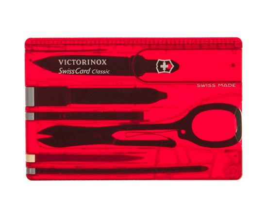 Швейцарская карточка Victorinox SwissCard Ruby 0.7100.T красная 