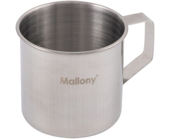 Кружка Mallony FONTE 250 мл, из нержавеющей стали, с загнутыми краями, 7х7 см 003062 