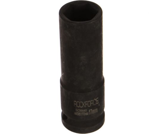 Головка торцевая 6-гранная ударная 17 мм, 1/2"", удлиненная L=80 мм ROCKFORCE RF-4458517TH44 