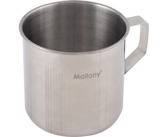 Кружка Mallony FONTE объем 500 мл из нержавеющей стали с загнутыми краями размер 9x9 см 003057 – изображение 2