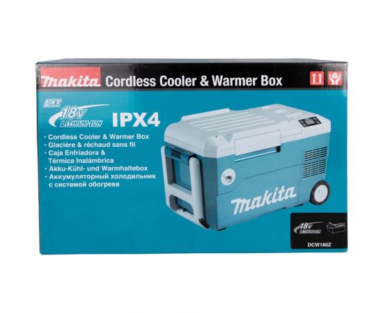 Холодильник с подогревом Makita 20 л, 3 режима питания, без аккумулятора и зарядного устройства DCW180Z – изображение 20