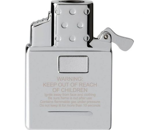 Газовый вставной блок для широкой зажигалки Zippo одинарное пламя, нержавеющая сталь 65826 – изображение 2
