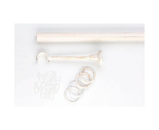 Карниз Peora 28 мм DIY в коробе, одинарный, открытый кронштейн (105) белое золото 2.4 U универсальный 69689 – изображение 2