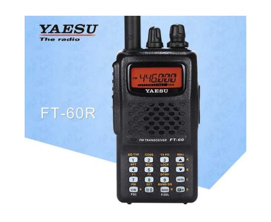 Портативная радиостанция YAESU FT-60R 108-520, 700-999.990 МГц, 1400мАч, 5/2Вт 00011094 – изображение 2