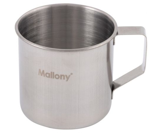 Кружка Mallony FONTE 250 мл, из нержавеющей стали, с загнутыми краями, 7х7 см 003062 – изображение 2