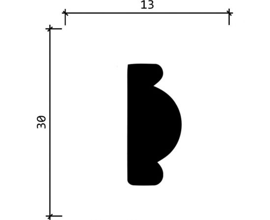 Молдинг стеновой ударопрочный влагостойкий Decor-Dizayn венге 30x13x2400 мм 157-1 – изображение 2