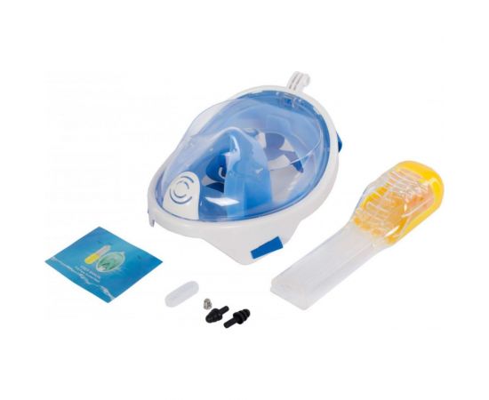 Полнолицевая маска для снорклинга BRADEX голубая L SF 0370 – изображение 2