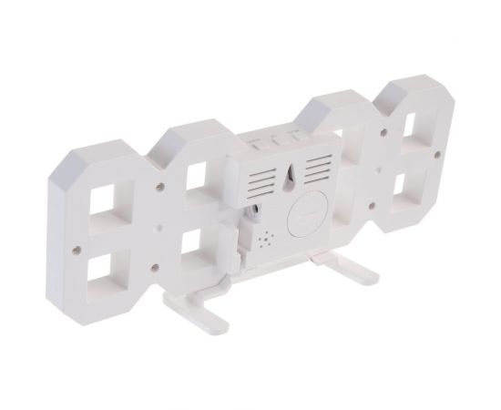 Часы будильник PERFEO LED LUMINOUS белый корпус красная подсветка PF 663 30 010 070 – изображение 2