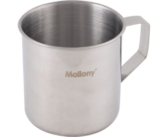 Кружка Mallony FONTE объем 350 мл из нержавеющей стали с загнутыми краями размер 8x8 см 003056 – изображение 2