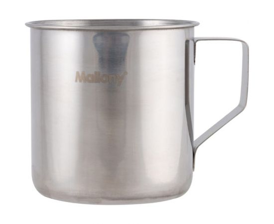 Кружка Mallony FONTE объем 350 мл из нержавеющей стали с загнутыми краями размер 8x8 см 003056 – изображение 3