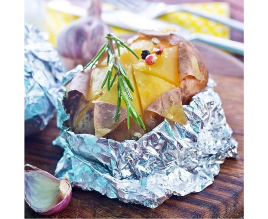 Пищевая фольга PATERRA прочная, 29 см, 50 м, рулон в пленке 209-016 – изображение 3