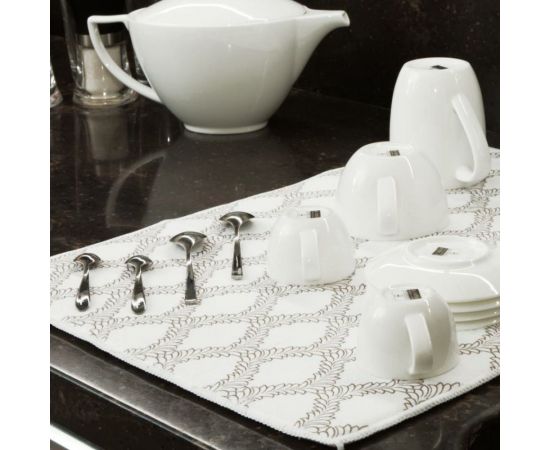 Коврик для сушки посуды PATERRA микрофибра, 38х51 см 406-045 – изображение 3