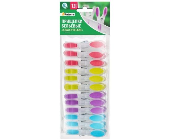 Прищепки для белья PATERRA Классические, 82x38x15 мм, 12 шт. в упаковке 402-903 – изображение 3