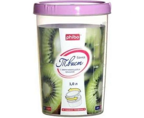 Банка Phibo Твист 1 л, бесцветный 431138801 – изображение 3