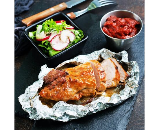 Пищевая фольга PATERRA прочная, 44 см, 10м, рулон в пленке 209-028 – изображение 4