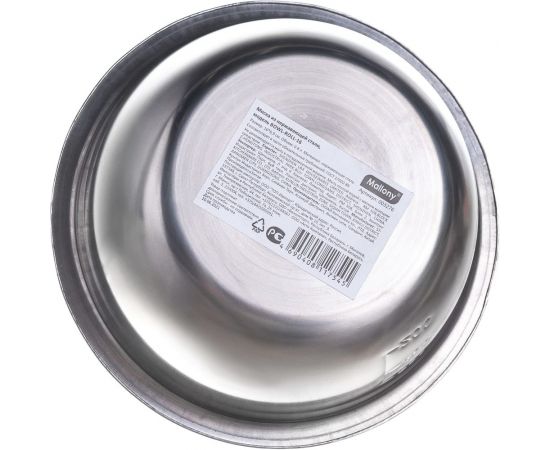 Миска Mallony Bowl-Roll-16 0.8 л, из нержавеющей стали, зеркальная полировка, д. 16 см 003276 – изображение 4