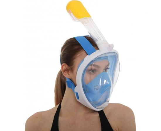 Полнолицевая маска для снорклинга BRADEX голубая L SF 0370 – изображение 4