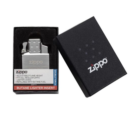 Газовый вставной блок для широкой зажигалки Zippo двойное пламя, нержавеющая сталь 65827 – изображение 4