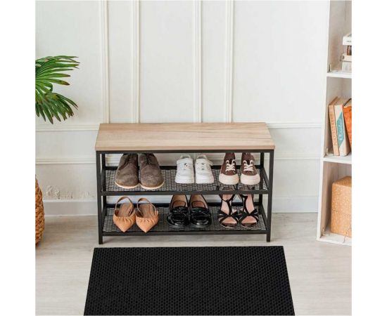 Коврик Pavitec мягкий, универсальный, соты, черный, 64x120 КМУ-С 0640120Ч – изображение 5