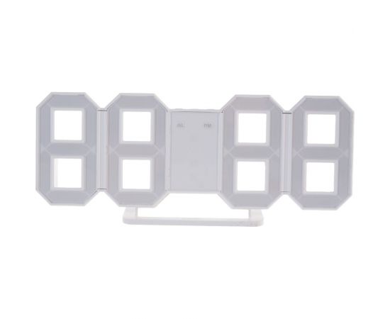 Часы-будильник Perfeo LED LUMINOUS белый корпус, зелёная подсветка 30010071 – изображение 6