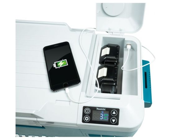 Холодильник с подогревом Makita 20 л, 3 режима питания, без аккумулятора и зарядного устройства DCW180Z – изображение 10