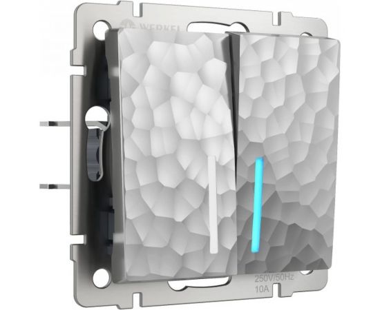 Двухклавишный выключатель WERKEL W1220106 с подсветкой a052087 