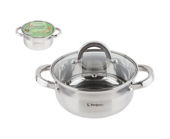Кастрюля PERFECTO LINEA Starcook из нержавеющей стали 1.8 л 50-518850 
