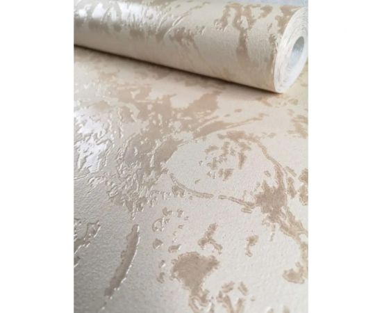 Бумажные обои Саратовские обои плотные, дуплекс, 0,53x10 м, Стюк, бежевый Д753-02 