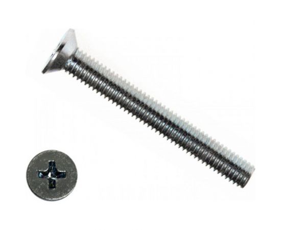 Потайной винт КРЕП-КОМП нержавейка, DIN965 А2 4х10 50шт впн410мф 