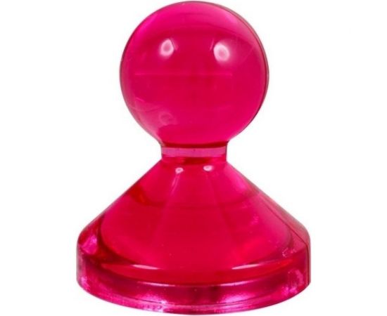 Неодимовый прозрачный магнит для магнитной доски Forceberg Пешка 21x25 мм, розовый, 4 шт. 9-3592103-004 