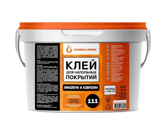 Клей для линолеума и ковролина UNIKLEBE 111 14 кг 1110014 