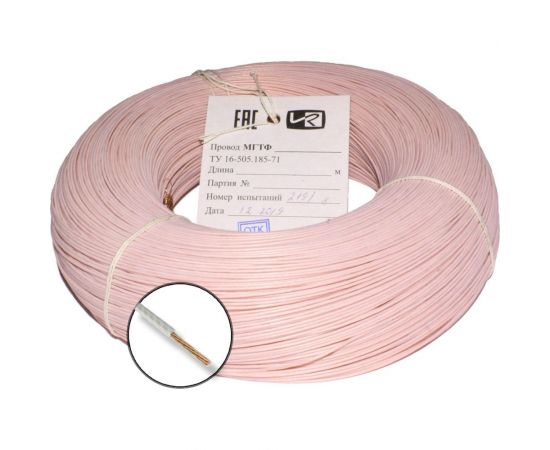 Термостойкий монтажный провод МГТФ ПРОВОДНИК 1x0.07 мм2, 10м OZ70567L10 