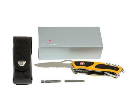 Нож Victorinox RangerGrip Boatsman 0.9798.MWC8 130 мм, 21 функция, желтый – изображение 13