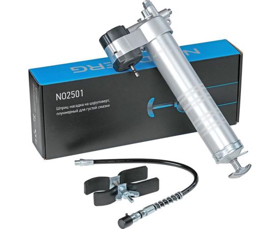 Шприц-насадка на шуруповерт плунжерный для густой смазки NORDBERG 400 мл NO2501 – изображение 2